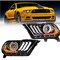 Renegade Drl Projector Headlight With Sequential Turn Signal - Black/Clear CHRNG0612-B-SQ - alternate 3